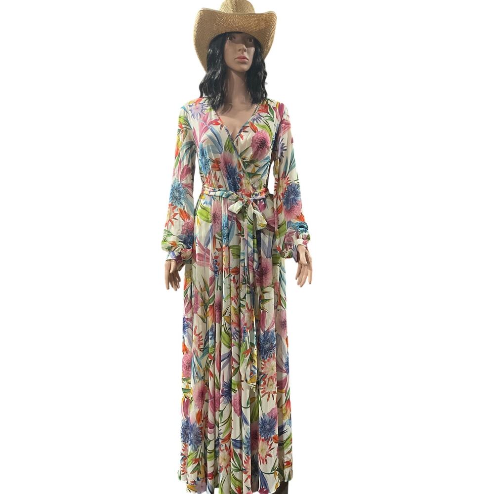 Ark and Co. dress floral size medium boho summer